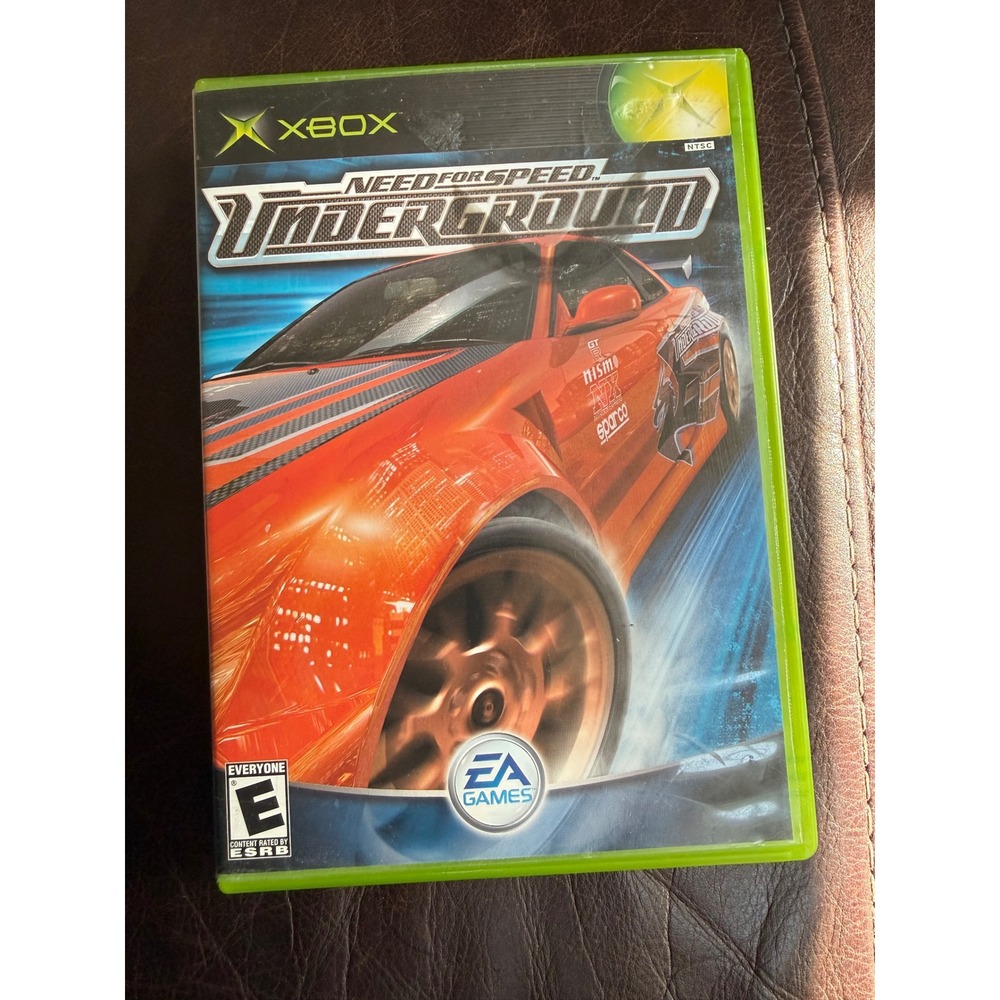 Y2K 2003 Microsoft Xbox Need for Speed Underground Case and Manual No Game Disc